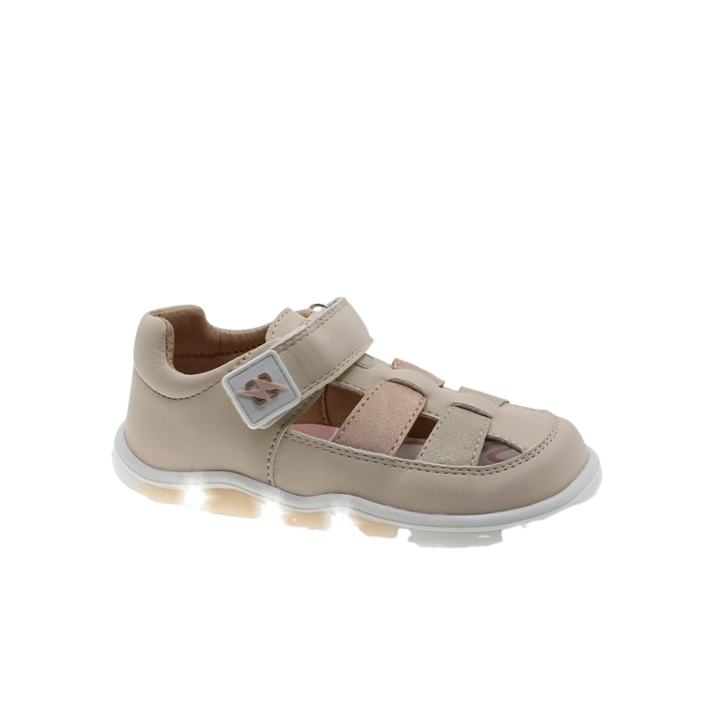 Zapatillas Abiertas Barefoot con Luces LED Beige / Rosa Beppi Zapatillas Abiertas Barefoot con Luces LED Beige / Rosa Beppi