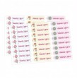 Etiqueta Textil Personalizable Modelo Princesas