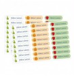 Etiqueta Textil Personalizable Modelo Frutas