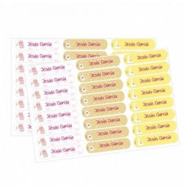 Etiqueta Textil Personalizable Modelo Oveja | 48 Uds.