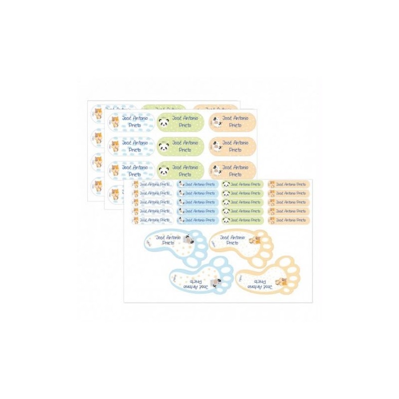 Etiqueta Multiusos Personalizable Modelo Zoo