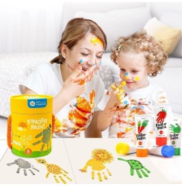 Pintura de Dedos Jarmelo 6 Colores | Lavable y No Tóxica