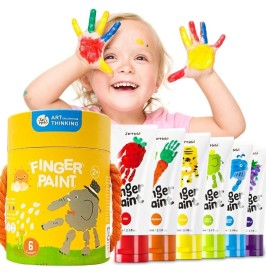 Pintura de Dedos Jarmelo 6 Colores | Lavable y No Tóxica