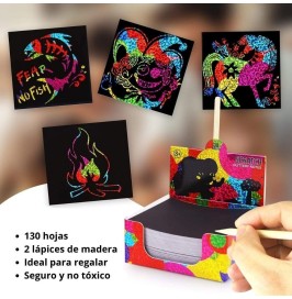 Set de Notas Scratch Art Rainbow Holographic Jarmelo