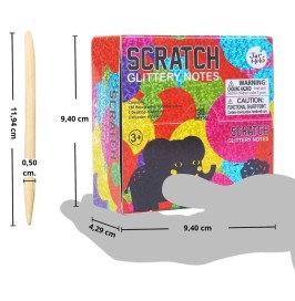 Set Notas Scratch Art Rainbow Holographic Jarmelo
