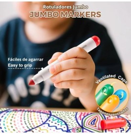 Rotuladores Extra Lavables Wash Power 12 ud. Jarmelo