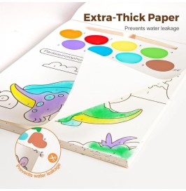 Cuaderno con Acuarela The Dinosaur Paradise Jarmelo