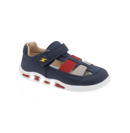 Zapatillas Abiertas Barefoot con Luces Beppi Azul Marino