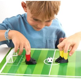 Set de fútbol de dedos con porterías y balones
