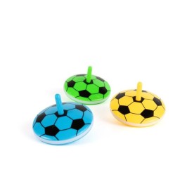 Peonza luminosa de fútbol con luces para niños