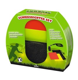 Set de árbitro de fútbol infantil con tarjetas y silbato