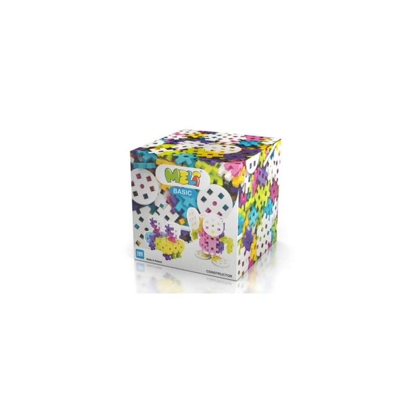 Bloques MELI Basic CONSTRUCTOR Pastel 100 piezas