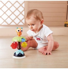 Sonajero con Ventosa HOLA | Búho y Pavo para Bebés