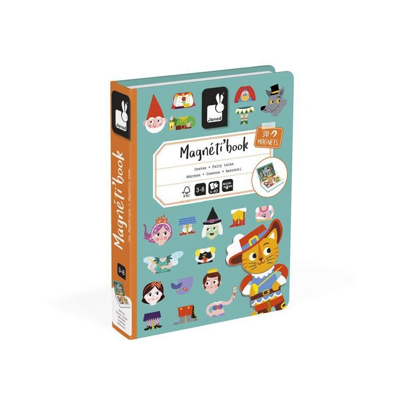 Juego Magnético Cuentos de Hadas 30 Imanes y 10 Cartas de Janod
