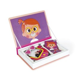 Juego Magnético Caras Locas Chicas Janod | 70 Imanes