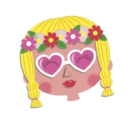 Juego Magnético Caras Locas Chicas Janod | 70 Imanes