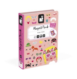 Juego Magnético Caras Locas Chicas Janod | 70 Imanes
