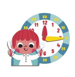 Juego Magnético Aprendo la Hora Janod | 75 Imanes