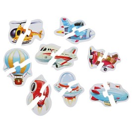 Puzzles 8 en 1 Transporte  Aéreo de Cubika