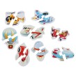 Puzzles 8 en 1 Transporte  Aéreo de Cubika