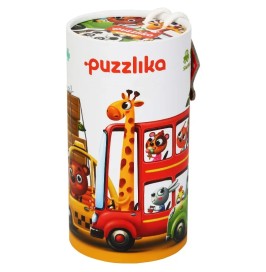 Puzzles Animales en Coche de Cubika