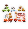 Puzzles Animales en Coche de Cubika