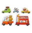 Puzzles Animales en Coche de Cubika