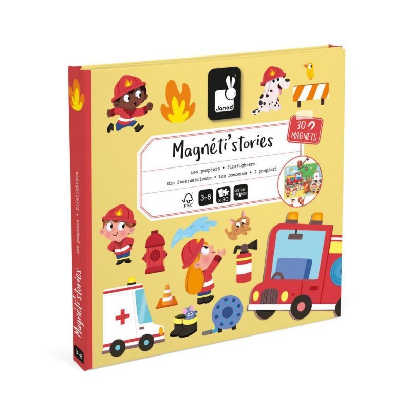 Juego Magnético Los Bomberos Janod Juego Magnético Los Bomberos Janod