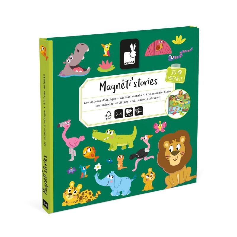 Juego Magnético Animales de África Janod Juego Magnético Animales de África Janod