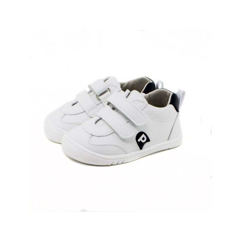 Zapatillas Deportivas Respetuosas Blancas con detalle Azul  Microfibra Piruflex