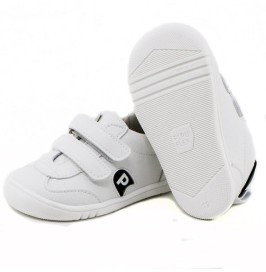 Zapatillas Blancas  Azules Infantiles con Velcro | Calzado Niño