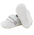 Zapatillas Deportivas Respetuosas Blancas con detalle Rosa Microfibra Piruflex