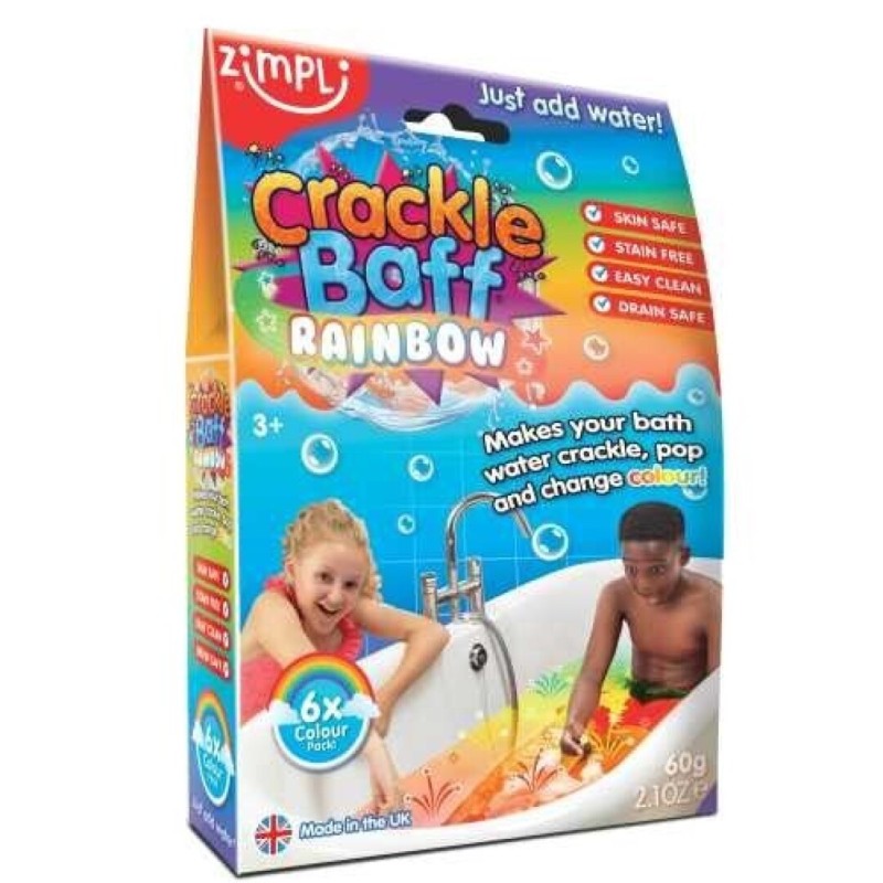 Crackle Baff Rainbow Zimpli Kids 6 Pack 36 g