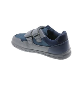 Zapato Casual Barefoot Infantil Beppi Gris Azul Marino