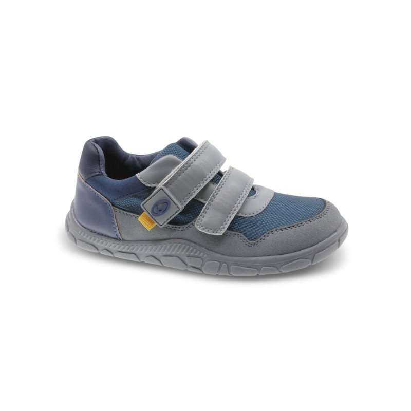 Zapato Casual Barefoot Infantil Gris/Azul Marino Beppi Zapato Casual Barefoot Infantil Gris/Azul Marino Beppi