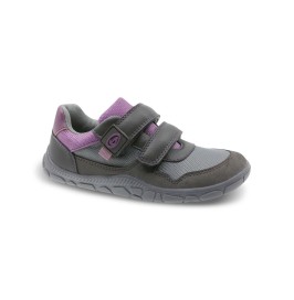 Zapato Casual Barefoot Infantil Gris Púrpura Beppi