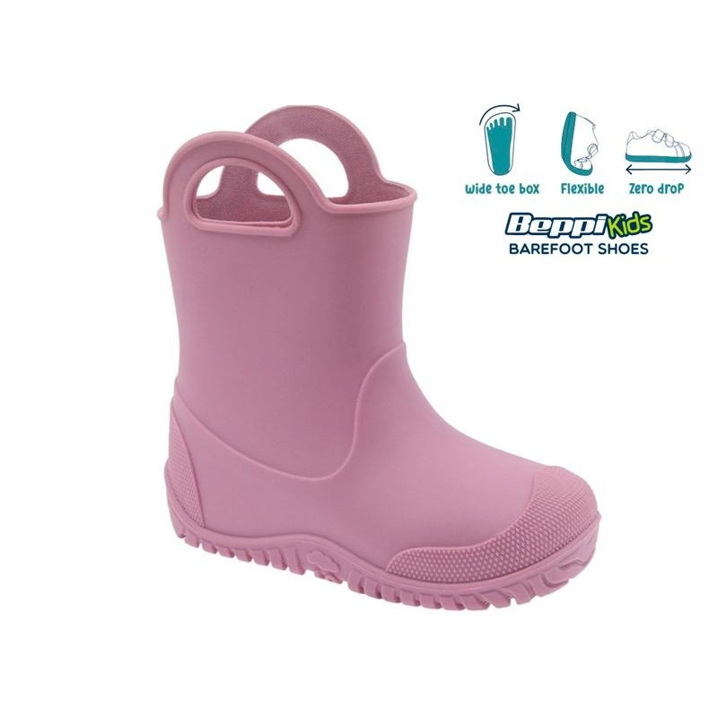 Botas de Agua Barefoot Infantil Rosa Beppi Botas de Agua Barefoot Infantil Rosa Beppi