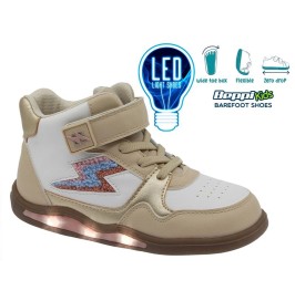 Zapatilla Barefoot Infantil LED Beppi Nude