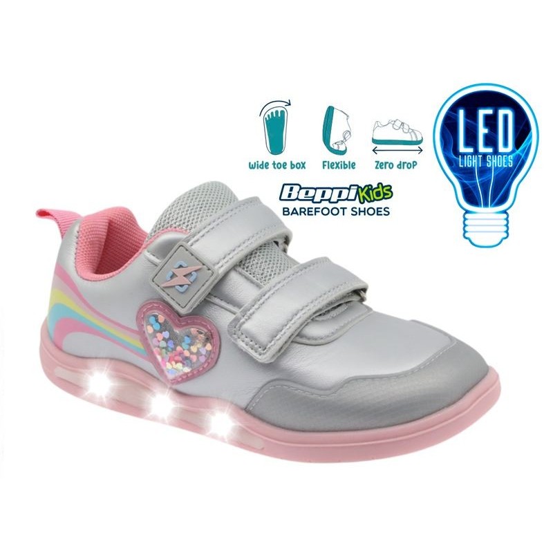 Zapatilla Barefoot Infantil LED Beppi Arcoíris