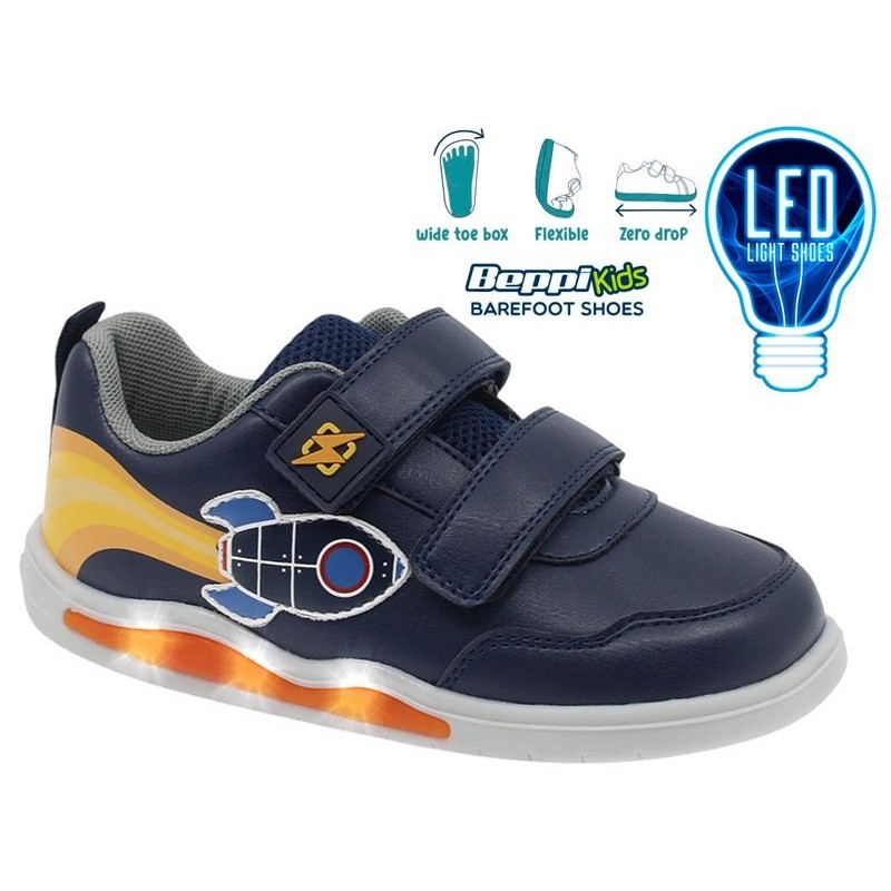 Zapatilla Barefoot Infantil LED Beppi Cohete Zapatilla Barefoot Infantil LED Beppi Cohete