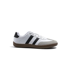 Zapatilla Barefoot Adulto blanco negro Piel Sintética