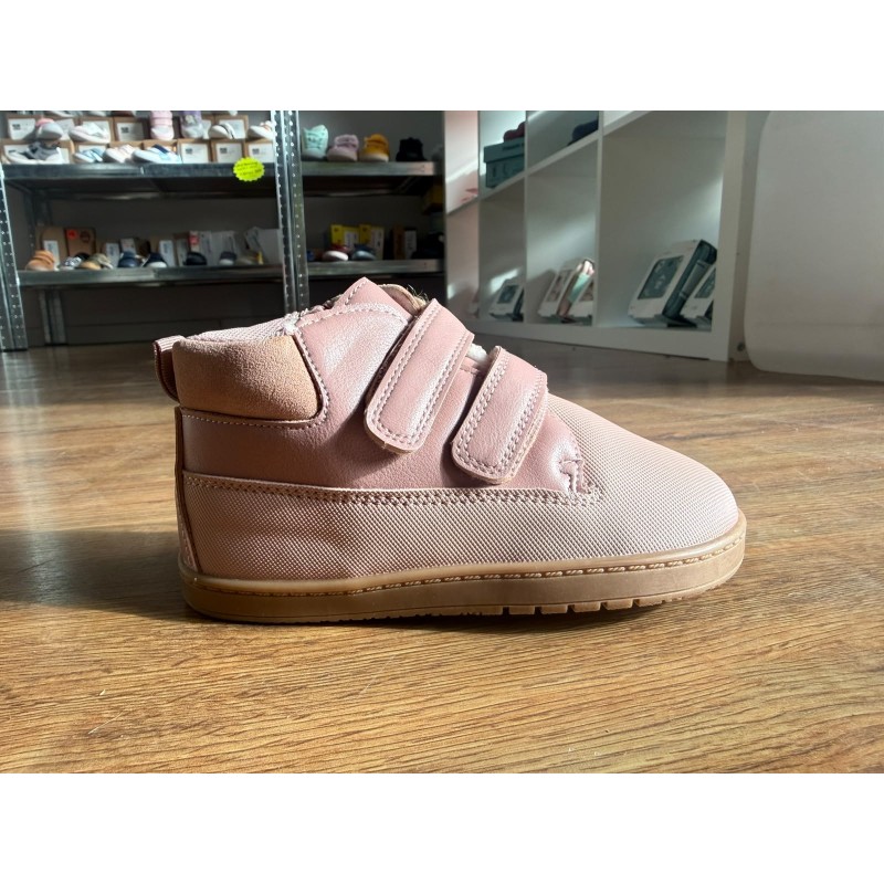 Botín Con velcro y cremallera Barefoot Rosa Botín Con velcro y cremallera Barefoot Rosa