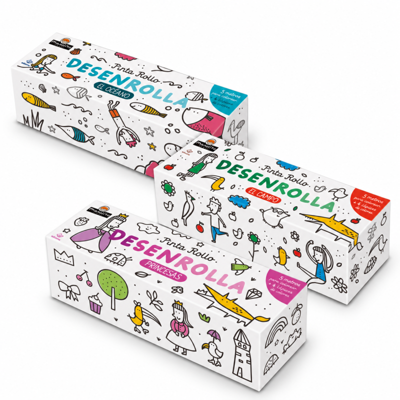 Pinta Rollo Desenrolla 5 metros para colorear de Manolito Books Pinta Rollo Desenrolla 5 metros para colorear de Manolito Books