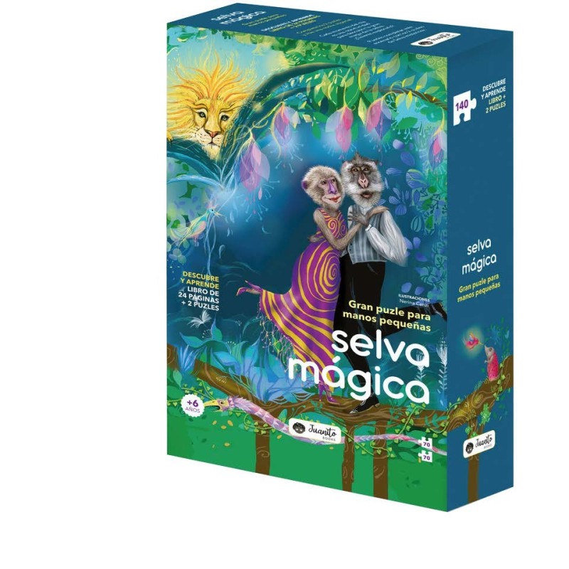 Selva mágica  Libro y 2 puzzles de Manolito Books