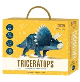 Triceratops Manolito Books | Libro y maqueta 3D | Má o Pá