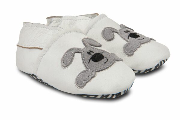 BABUCHAS PIEL BAR3FOOT BLANCO - Imagen 2