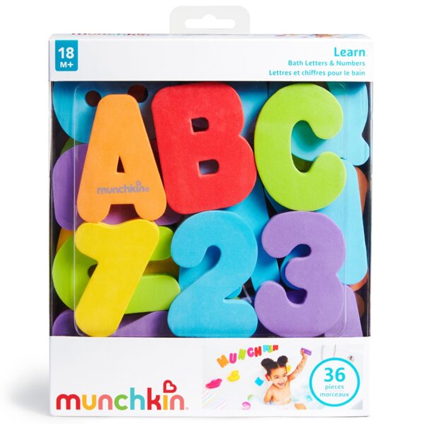 Juguete baño Letras y números de Munchkin