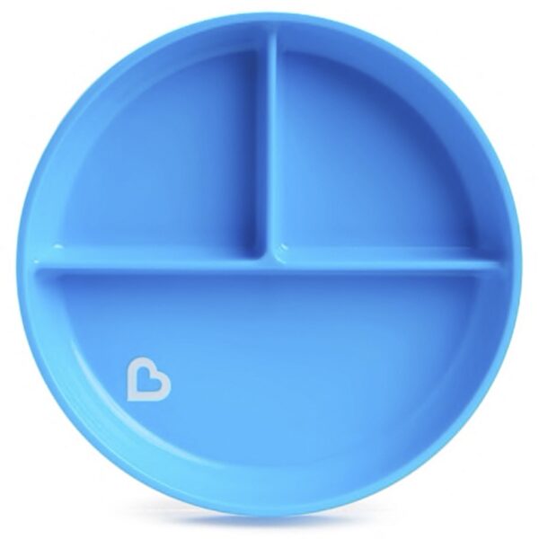 Plato con compartimentos y ventosa Stay Put (1 ud.) - Azul - Imagen 2