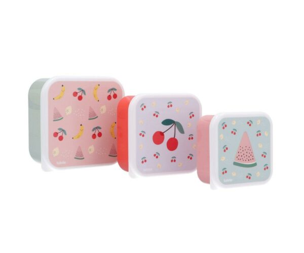 3 Cajas Almuerzo Fruits Tutete