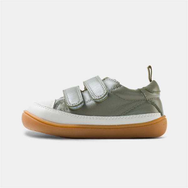 Deportivas color kaki piel Littlebluelamb - Imagen 3